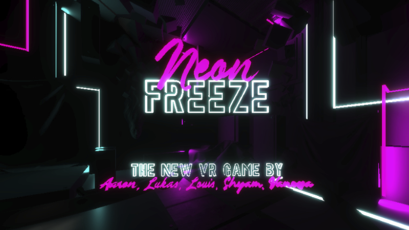 Main Screen of Neon Freeze the New VR Game